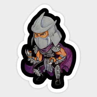 Shredder Caricature Sticker